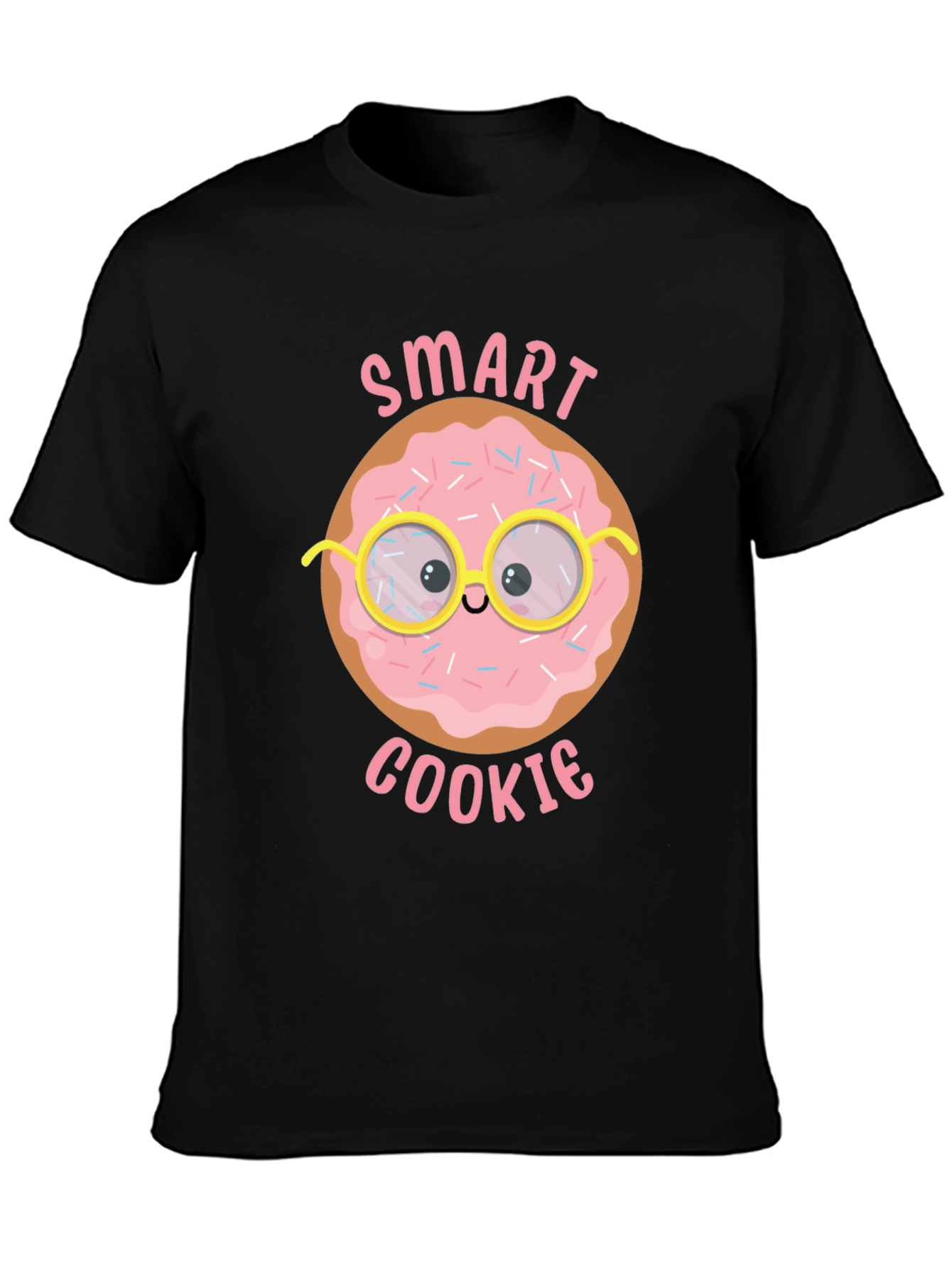 Camiseta Negra Smart Cookie para Hombre