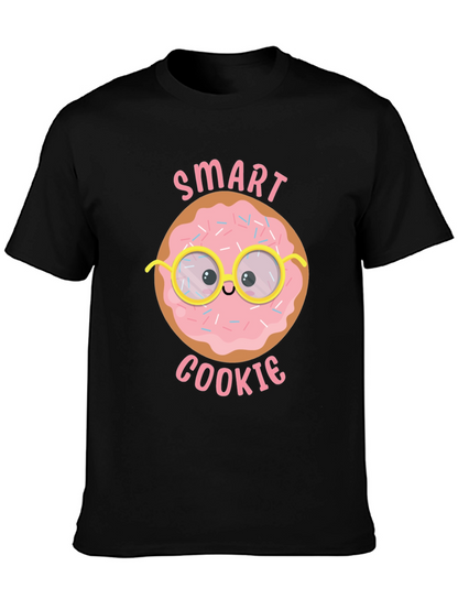 Camiseta Negra Smart Cookie para Hombre