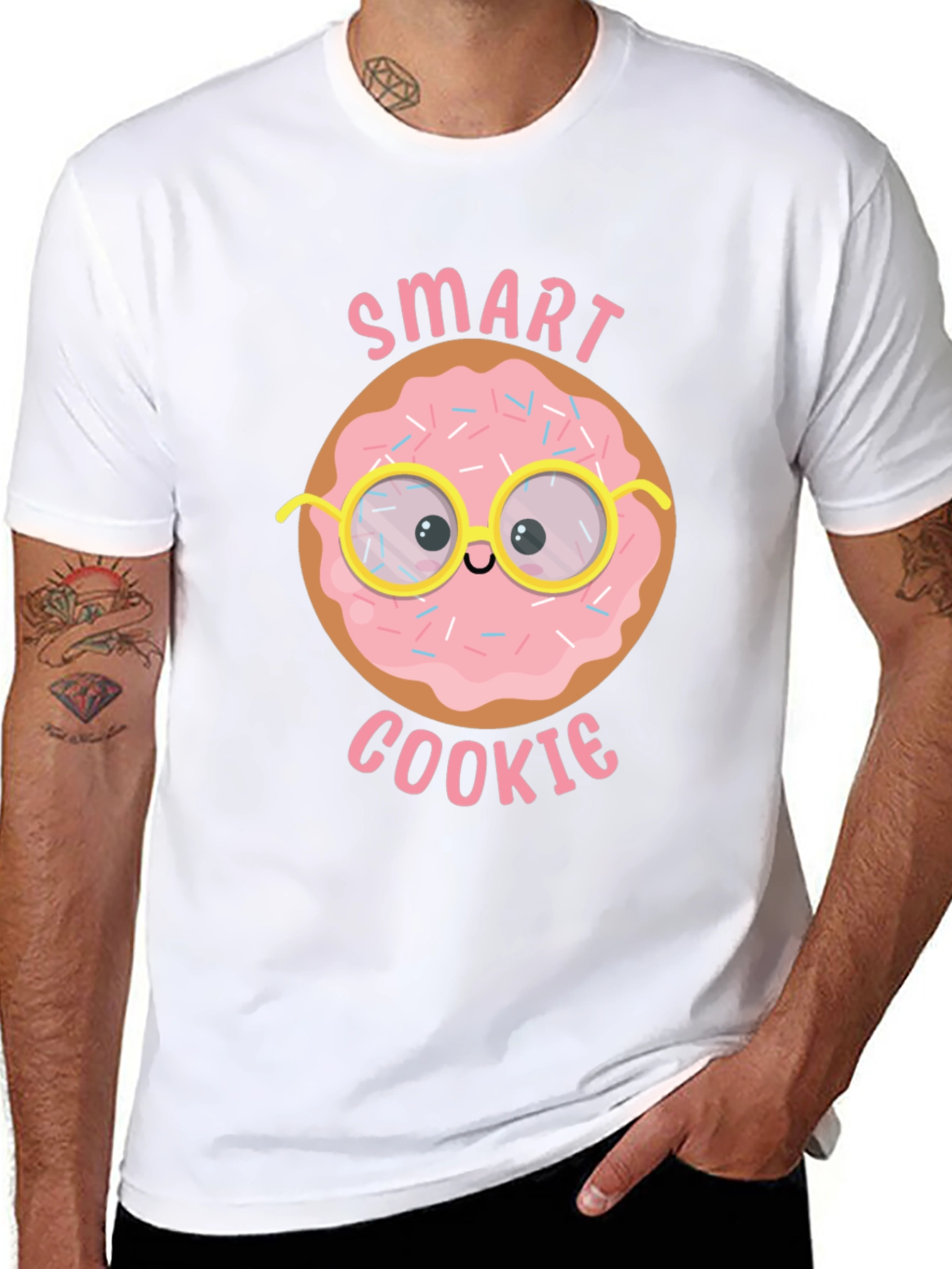 Camiseta Negra Smart Cookie para Hombre