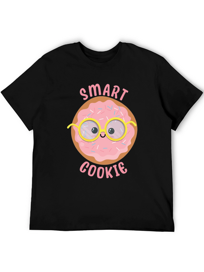 Camiseta Negra Smart Cookie para Hombre