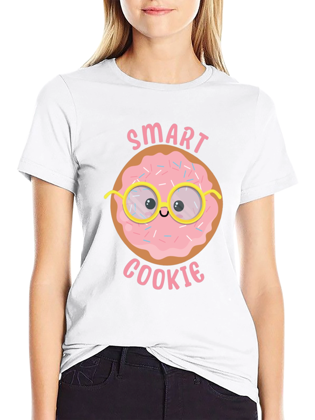 Camiseta Negra Smart Cookie para Hombre