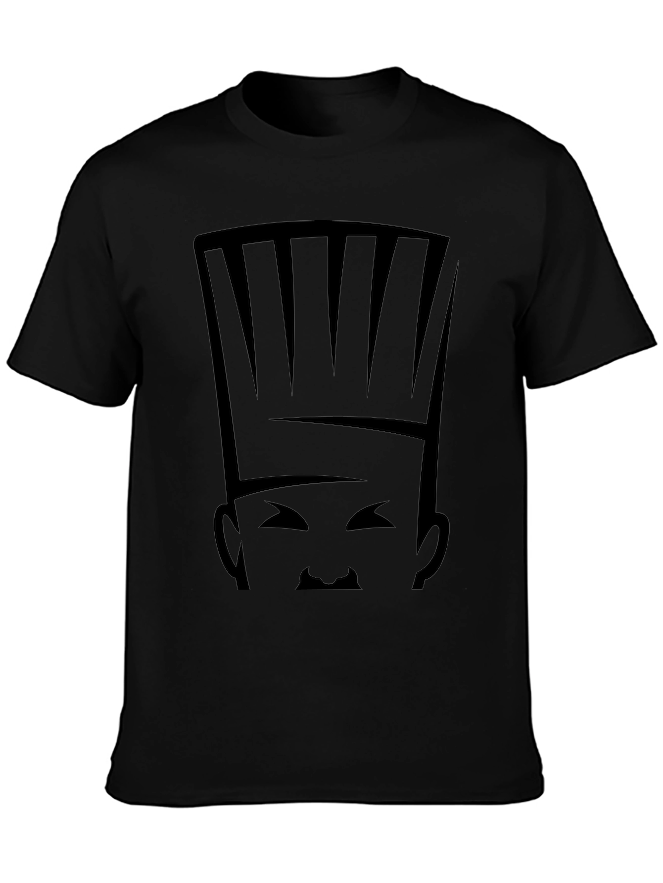 Camiseta Negra Chef Abstracto para Hombre