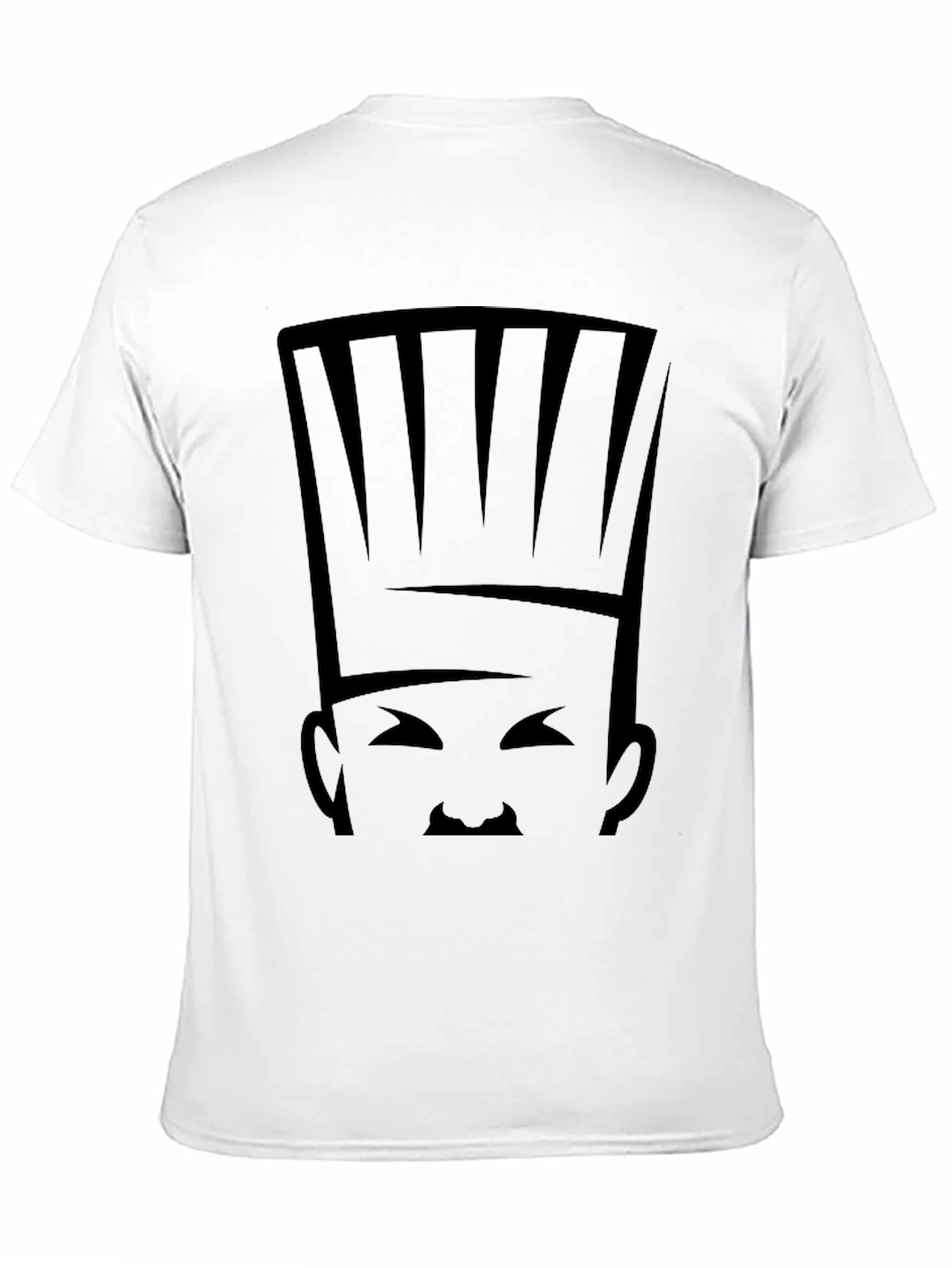 Camiseta Negra Chef Abstracto para Hombre