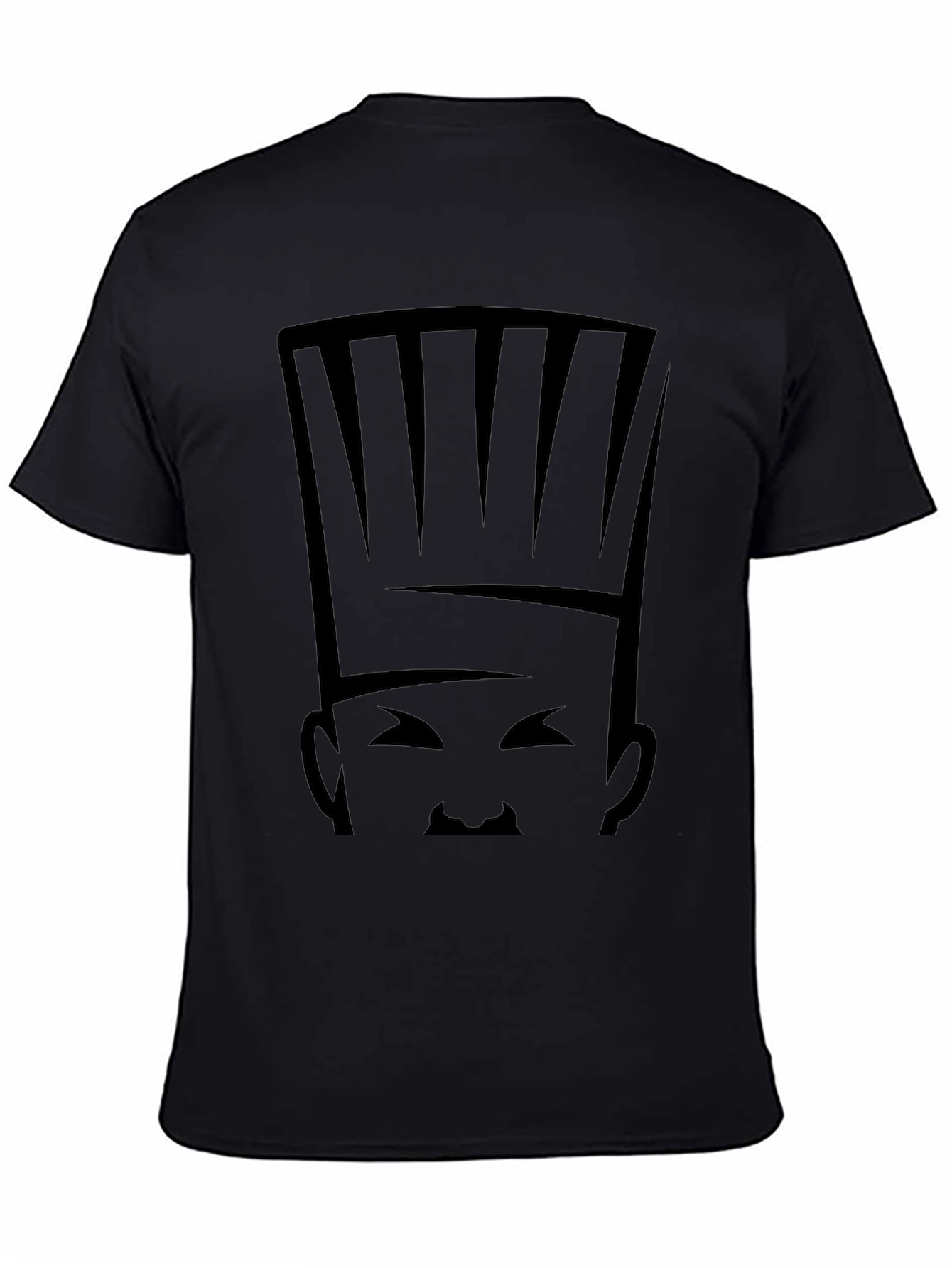 Camiseta Negra Chef Abstracto para Hombre