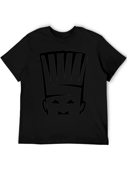 Camiseta Negra Chef Abstracto para Hombre