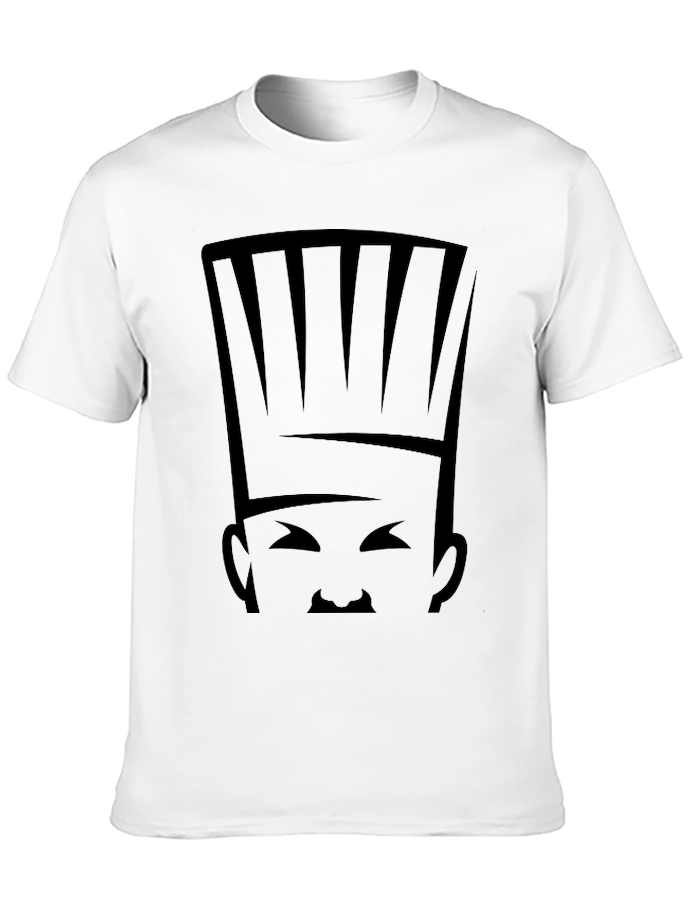 Camiseta Negra Chef Abstracto para Hombre