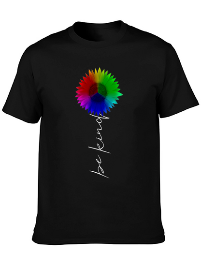 Camiseta Negra Girasol Sé Amable