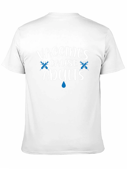 Camiseta Negra: Vacunas Causan Adultos