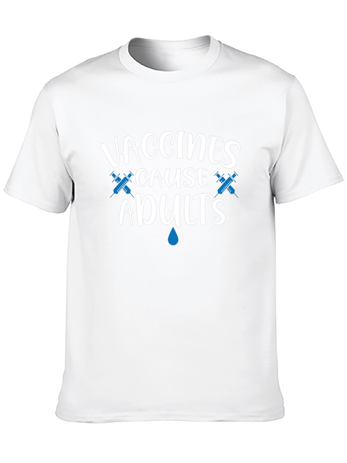 Camiseta Negra: Vacunas Causan Adultos