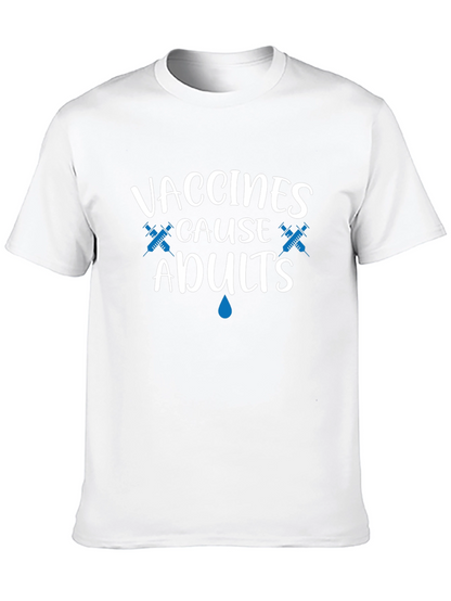 Camiseta Negra: Vacunas Causan Adultos