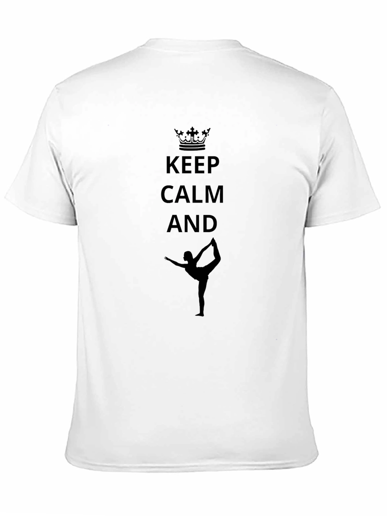Camiseta Negra: Keep Calm And Yoga