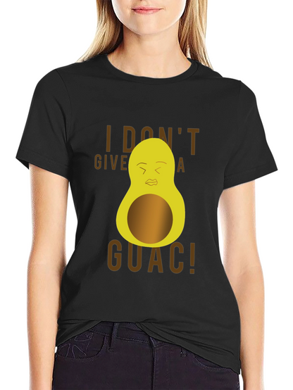 Camiseta Negra con Diseño de Aguacate Guacamole