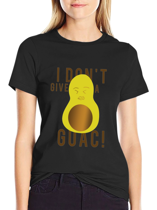 Camiseta Negra con Diseño de Aguacate Guacamole