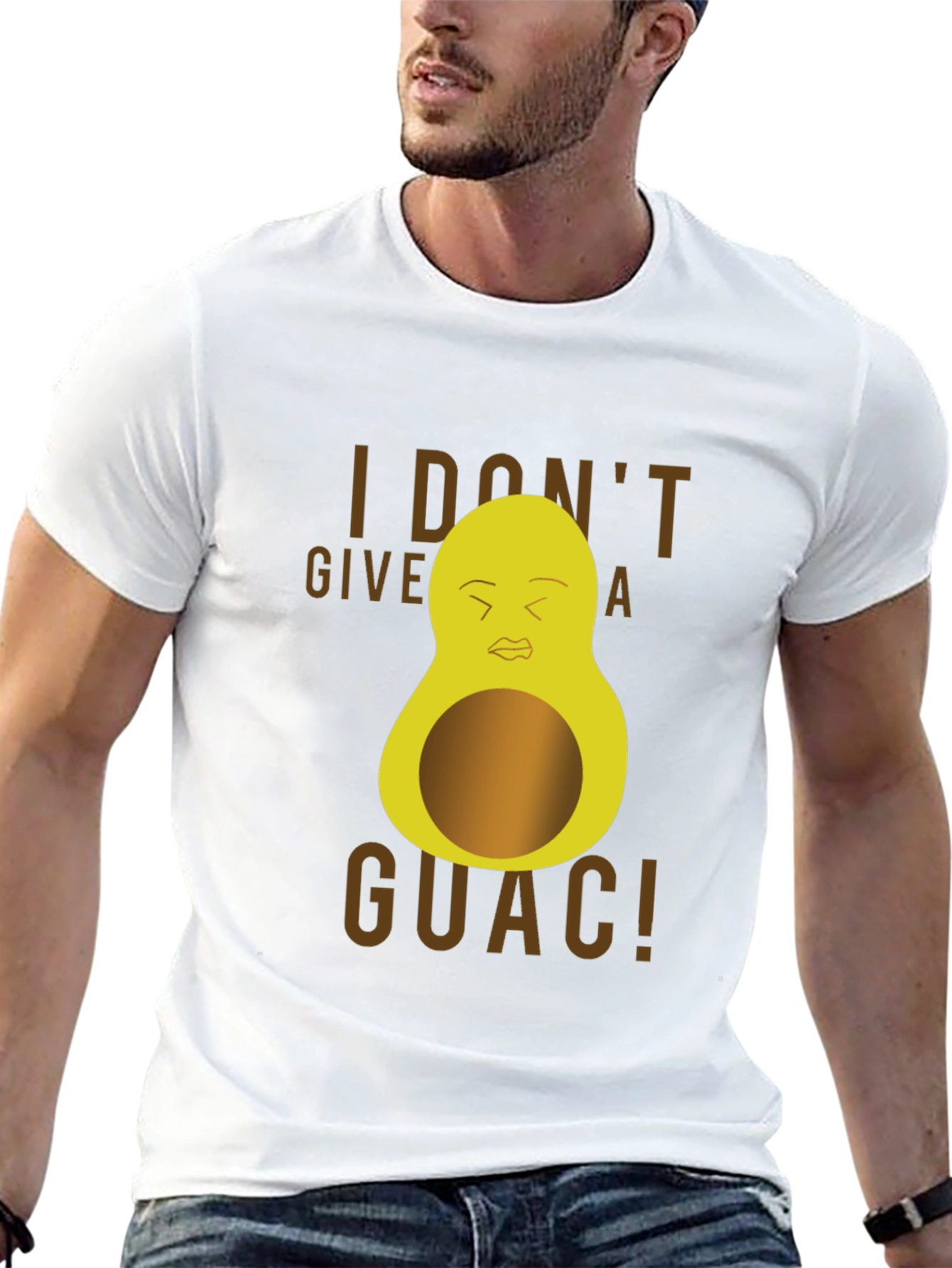 Camiseta Negra con Diseño de Aguacate Guacamole