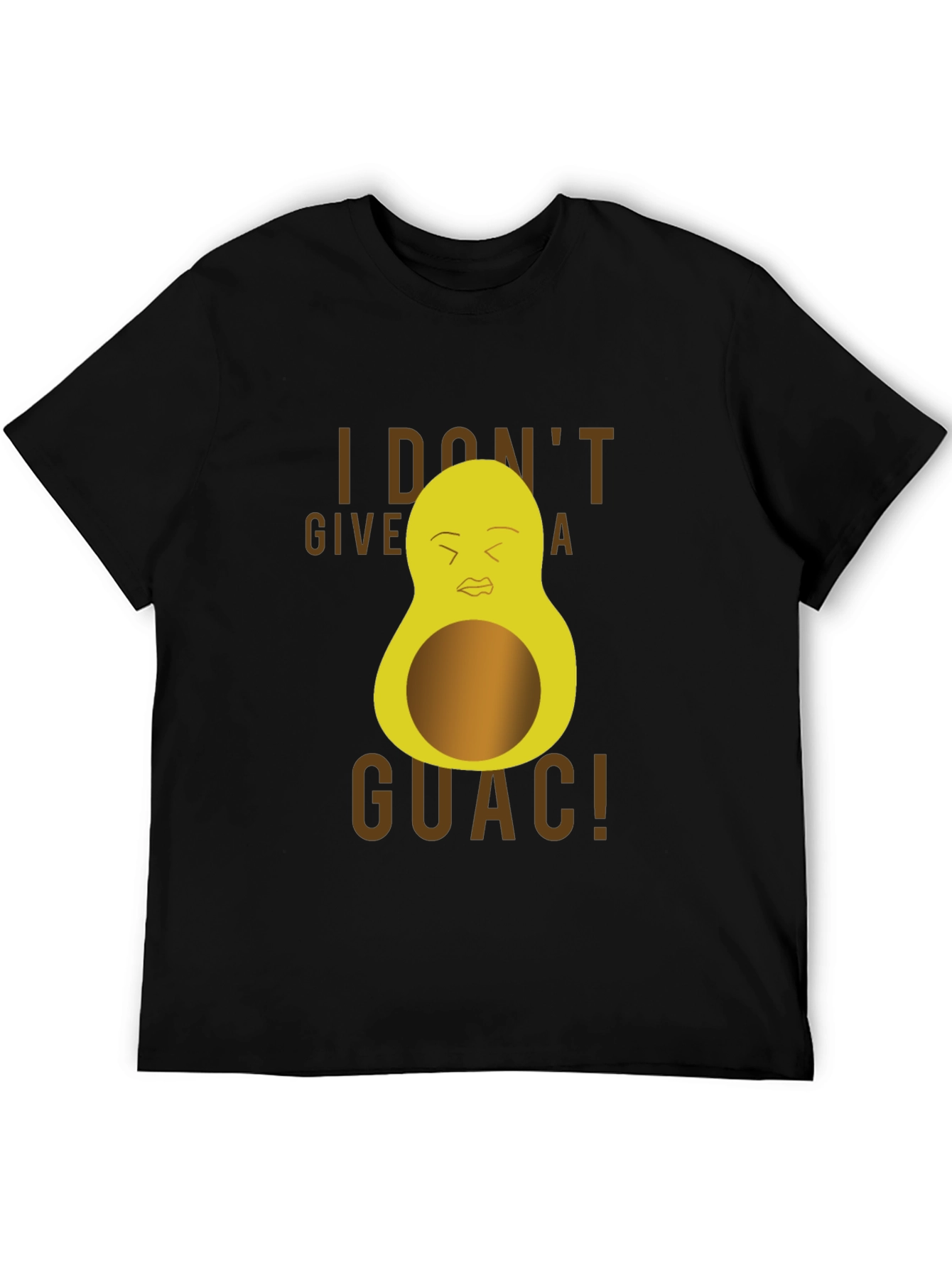 Camiseta Negra con Diseño de Aguacate Guacamole