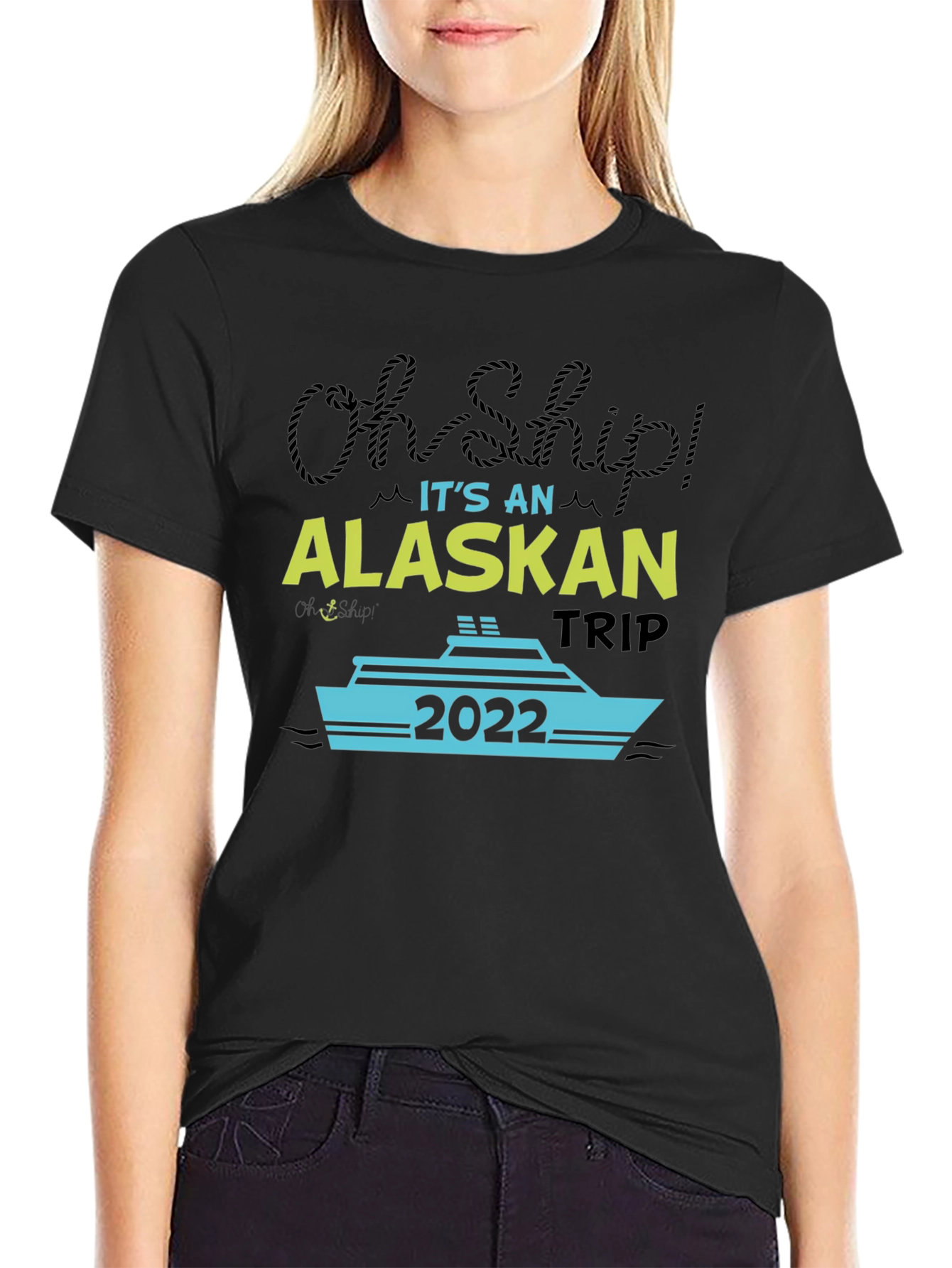 Camiseta Negra Crucero Alaska 2022