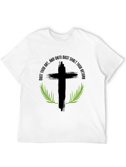 Camiseta Negra: Cruz y Versículo Bíblico