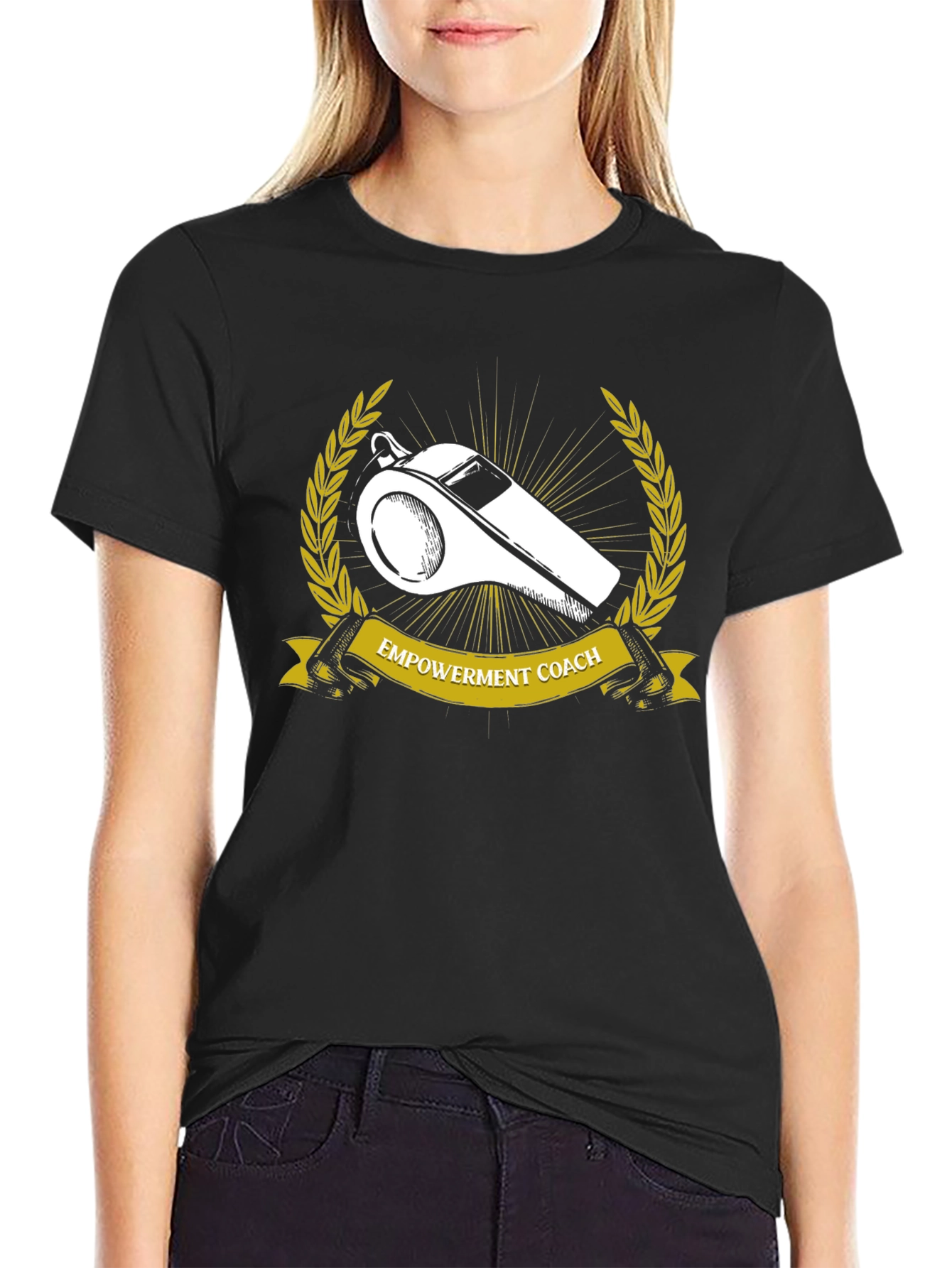 Camiseta Negra: Entrenador de Empoderamiento
