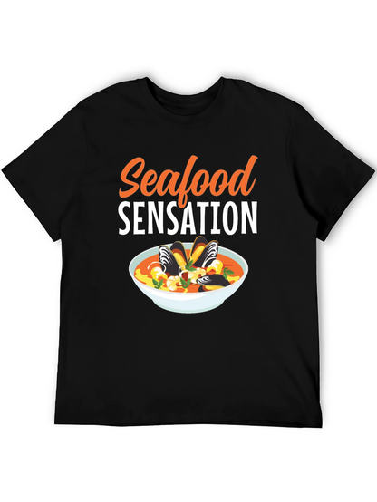 Camiseta Negra Seafood Sensation