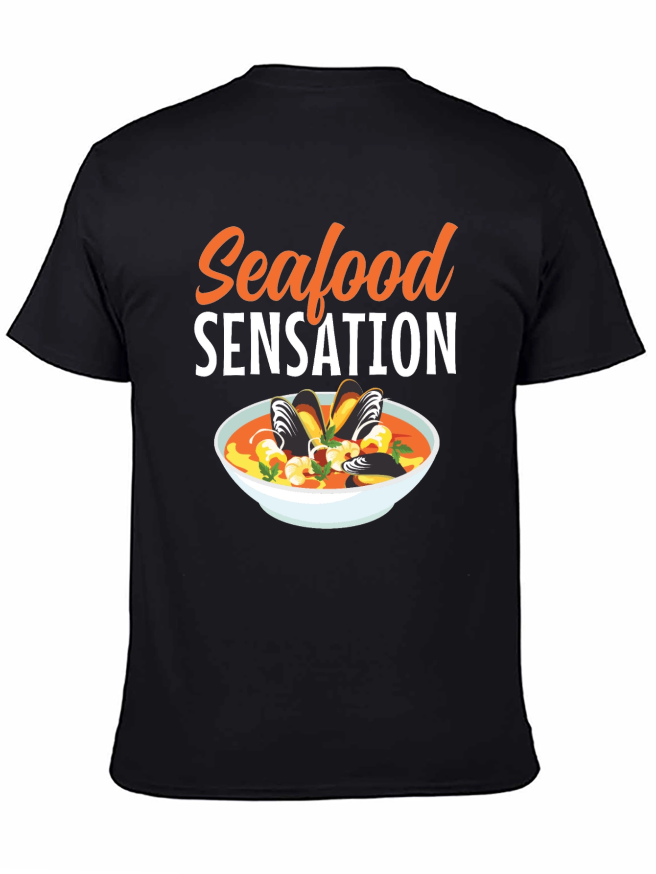 Camiseta Negra Seafood Sensation