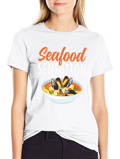 Camiseta Negra Seafood Sensation