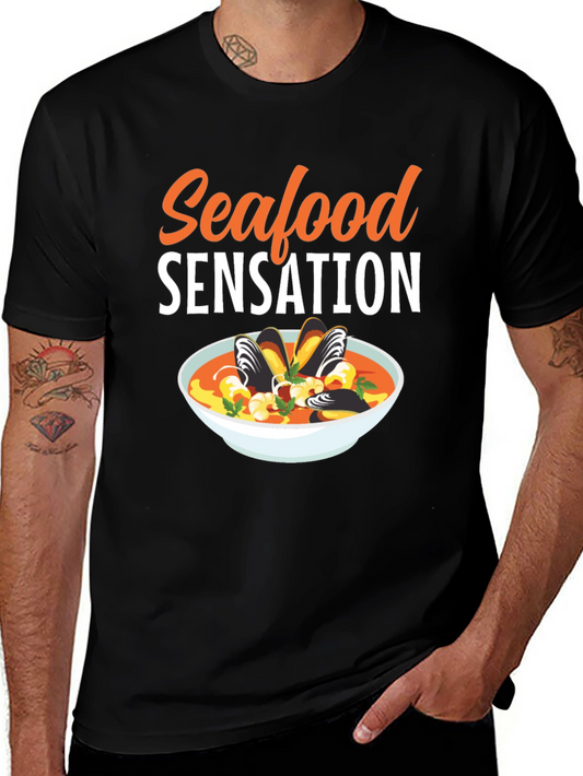 Camiseta Negra Seafood Sensation