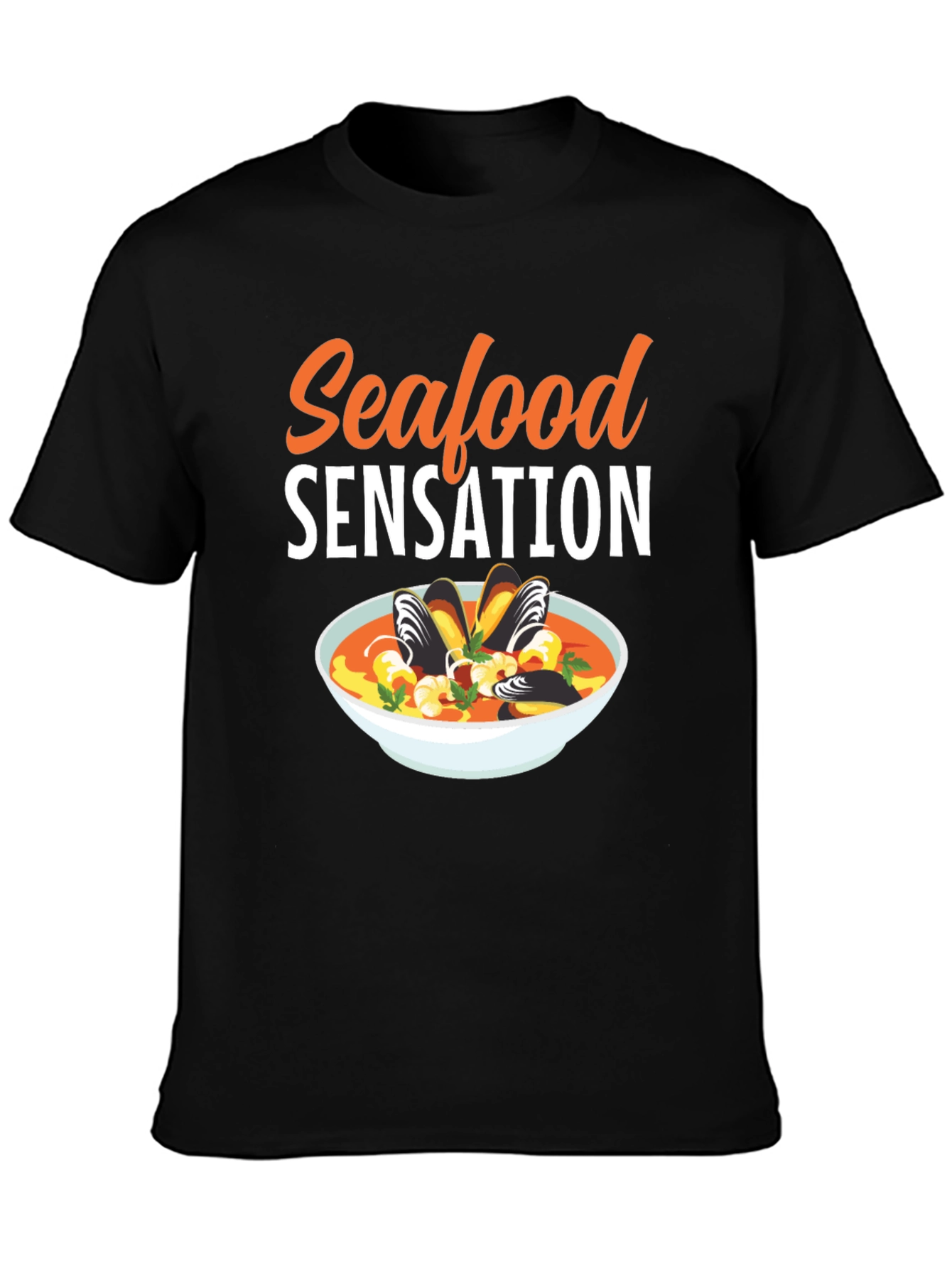 Camiseta Negra Seafood Sensation