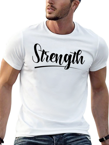 Camiseta Negra Strength para Hombre