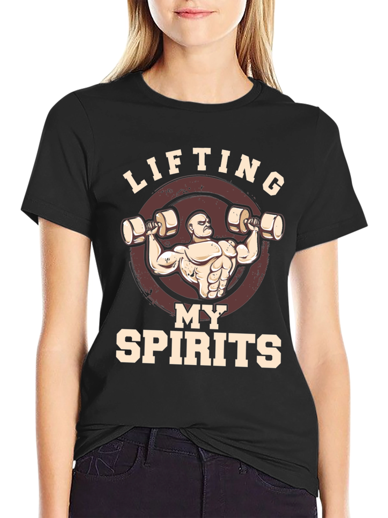 Camiseta Negra Lifting My Spirits
