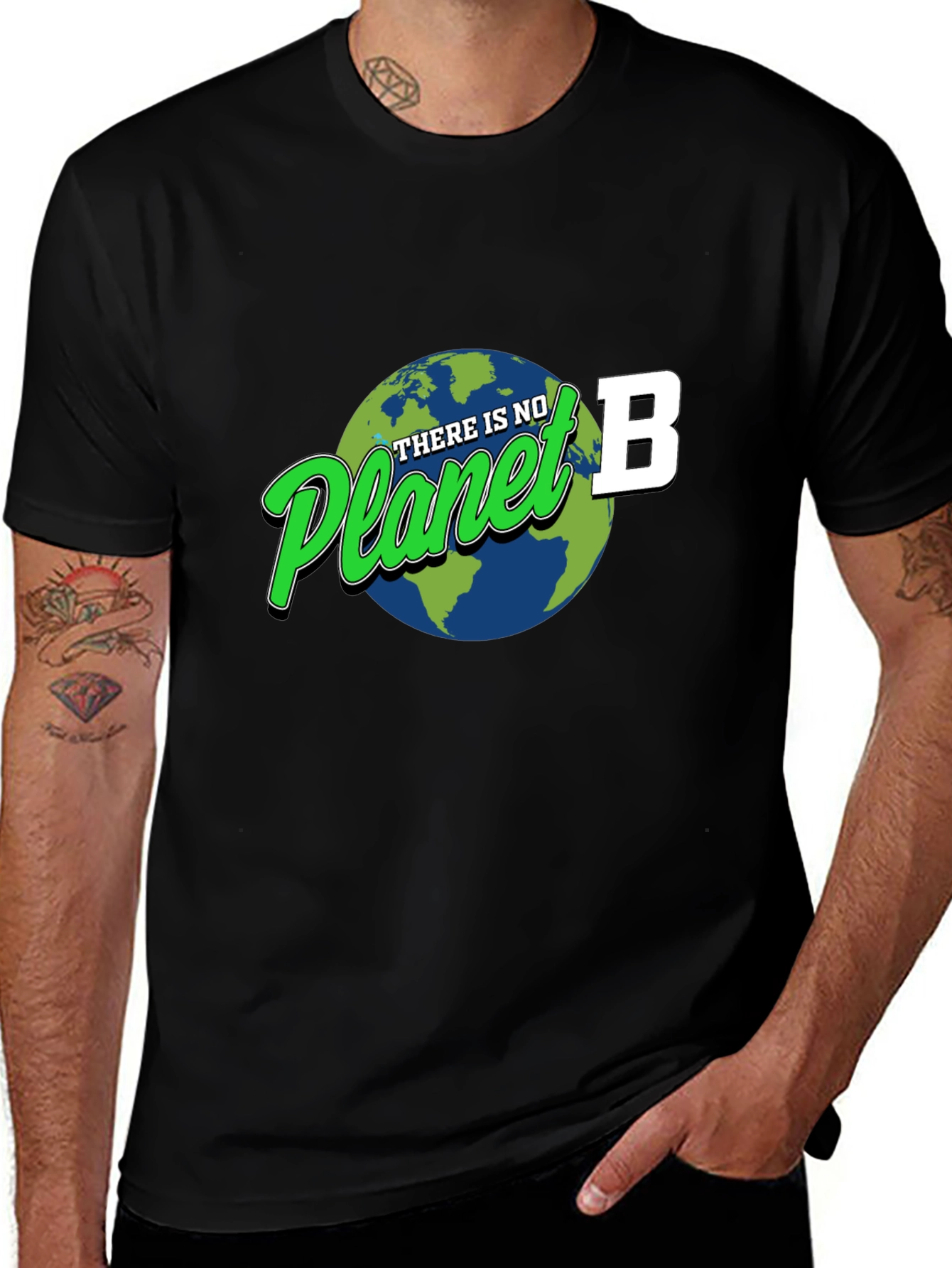 Camiseta Negra No Hay Planeta B
