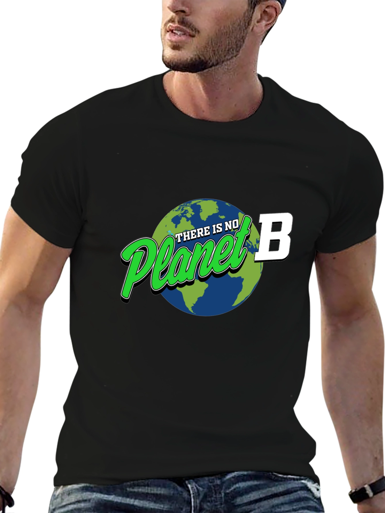 Camiseta Negra No Hay Planeta B