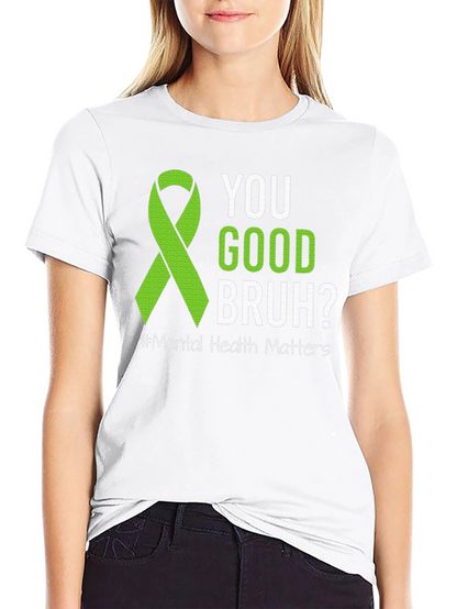 Camiseta ¿Estás bien hermano? Con cinta de salud mental