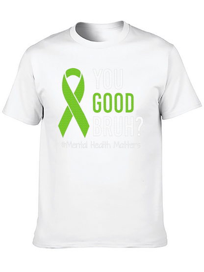 Camiseta ¿Estás bien hermano? Con cinta de salud mental