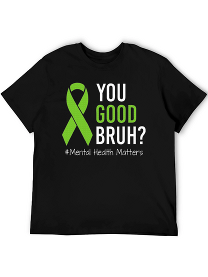 Camiseta ¿Estás bien hermano? Con cinta de salud mental