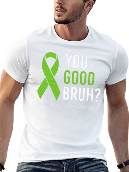 Camiseta ¿Estás bien hermano? Con cinta de salud mental