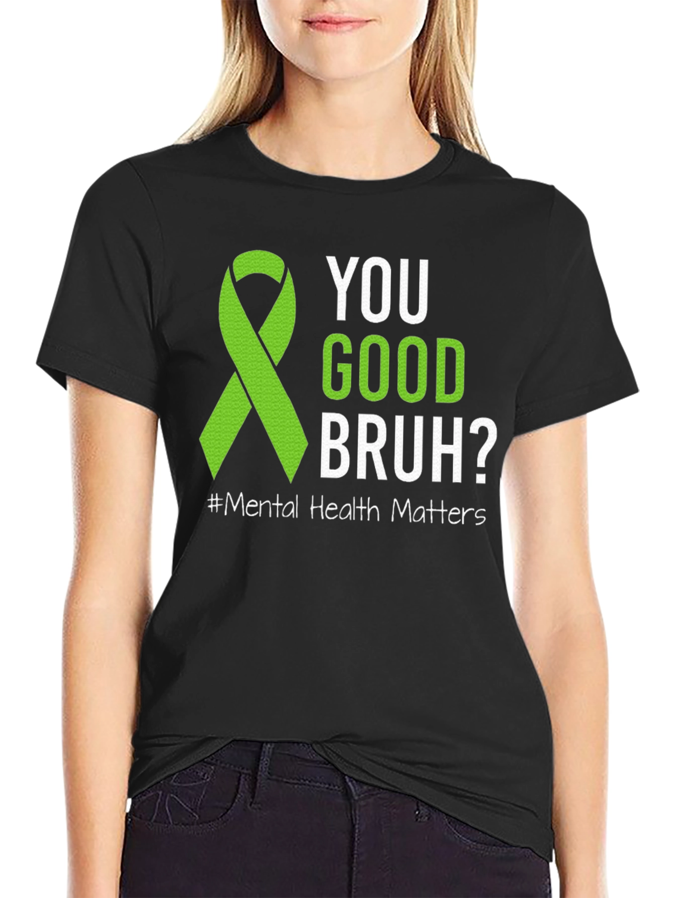 Camiseta ¿Estás bien hermano? Con cinta de salud mental