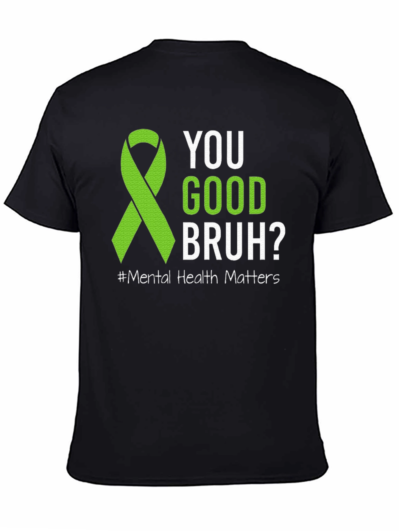 Camiseta ¿Estás bien hermano? Con cinta de salud mental