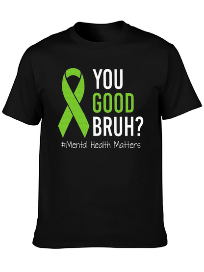Camiseta ¿Estás bien hermano? Con cinta de salud mental