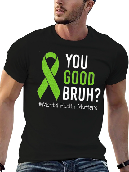 Camiseta ¿Estás bien hermano? Con cinta de salud mental