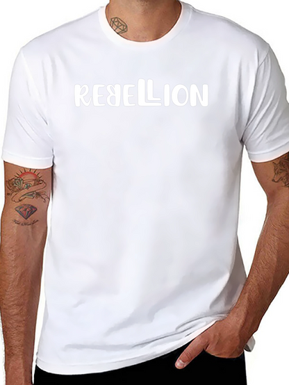Camiseta Negra Rebellion para Hombre