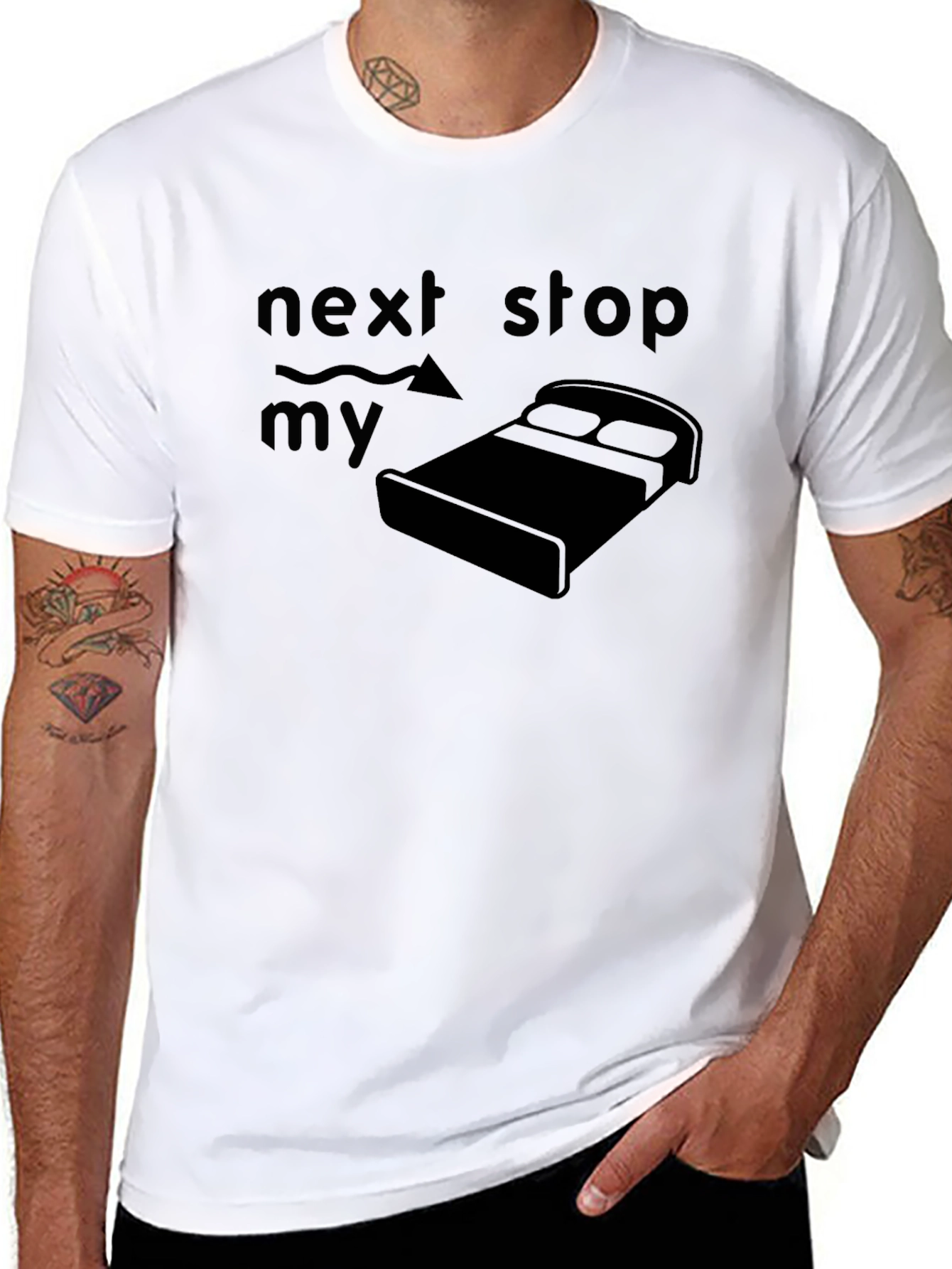Camiseta Hombre Próxima parada mi cama