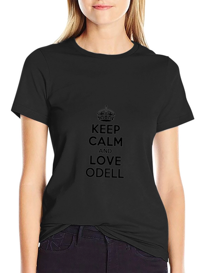Camiseta Negra Keep Calm and Love Odell