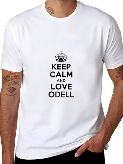 Camiseta Negra Keep Calm and Love Odell