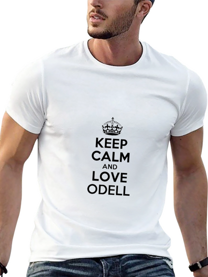 Camiseta Negra Keep Calm and Love Odell