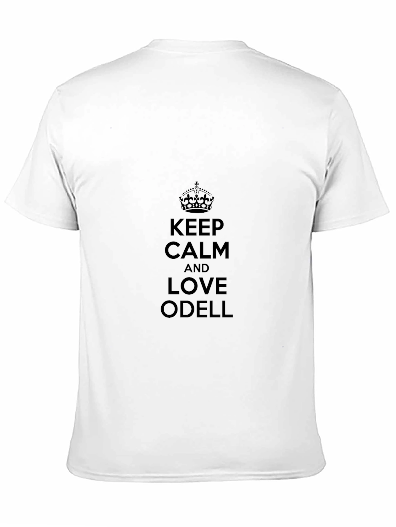 Camiseta Negra Keep Calm and Love Odell