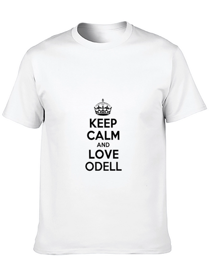 Camiseta Negra Keep Calm and Love Odell