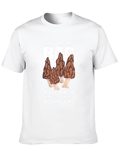 Camiseta Negra: El Rey Caza Setas