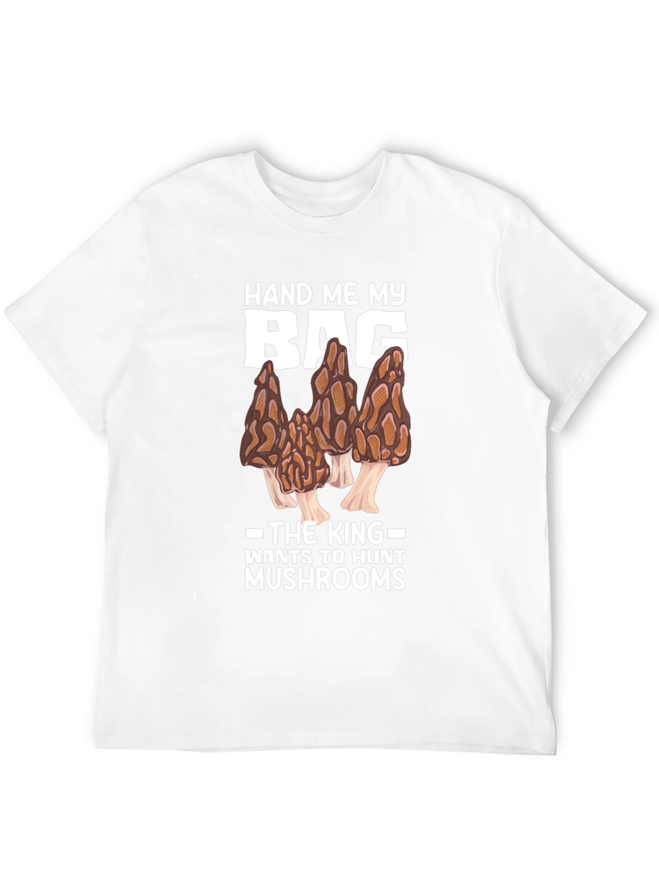 Camiseta Negra: El Rey Caza Setas