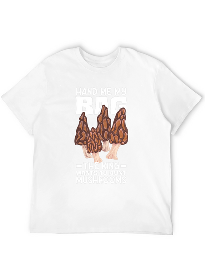 Camiseta Negra: El Rey Caza Setas