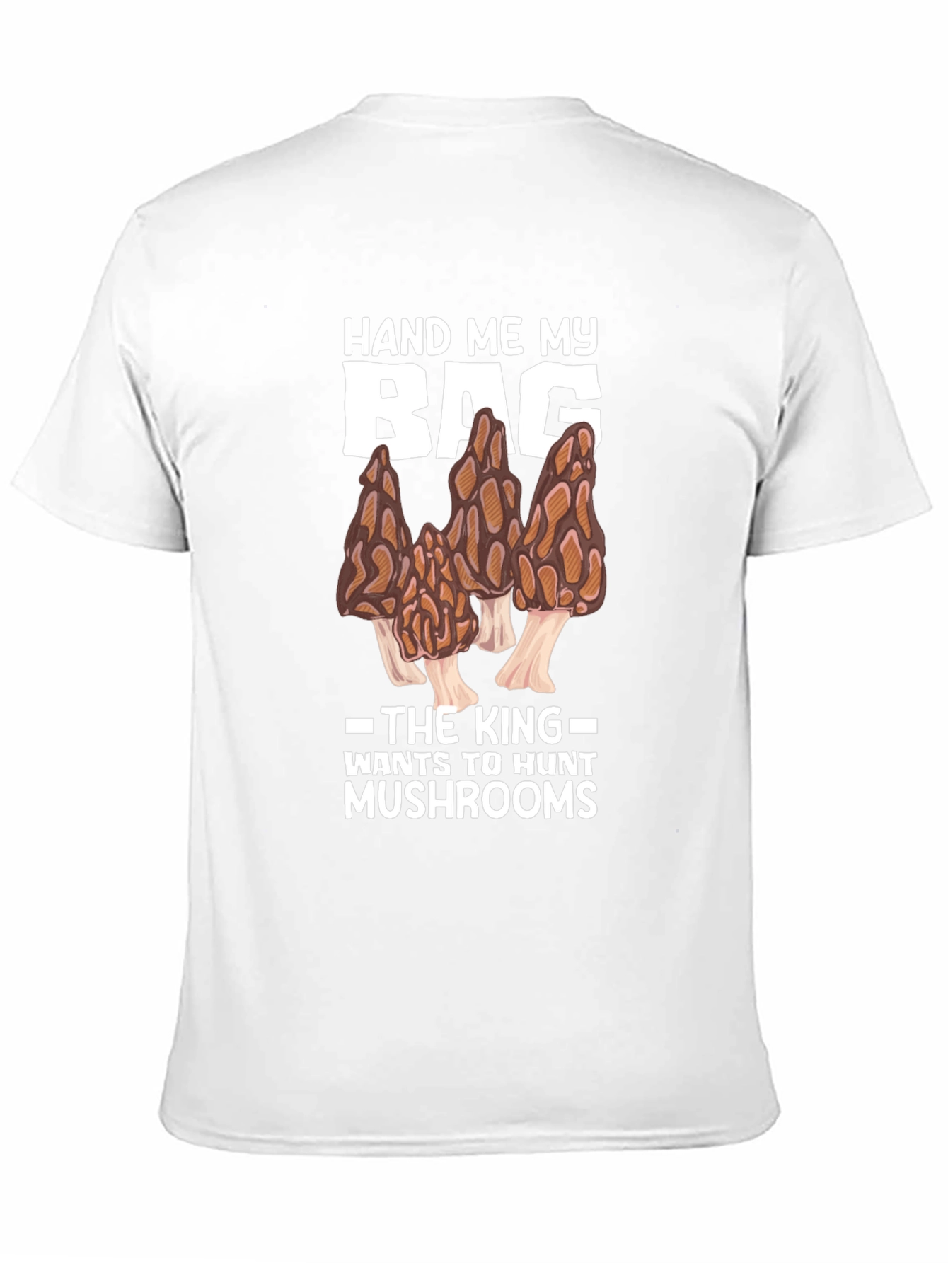 Camiseta Negra: El Rey Caza Setas